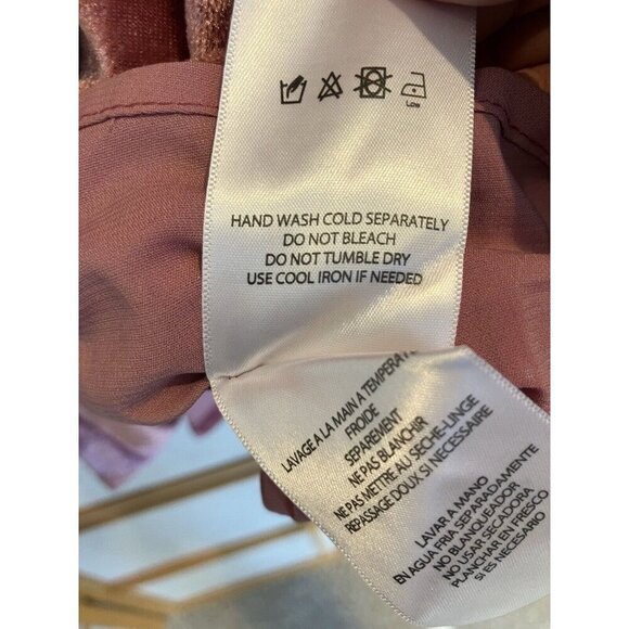 NWT Pink Velvet Tunic Small Dress, Endless Rose, Romantic Boho Drop Waist, Lined - Picture 7 of 10